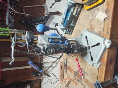 Dremel drill press w/dremel