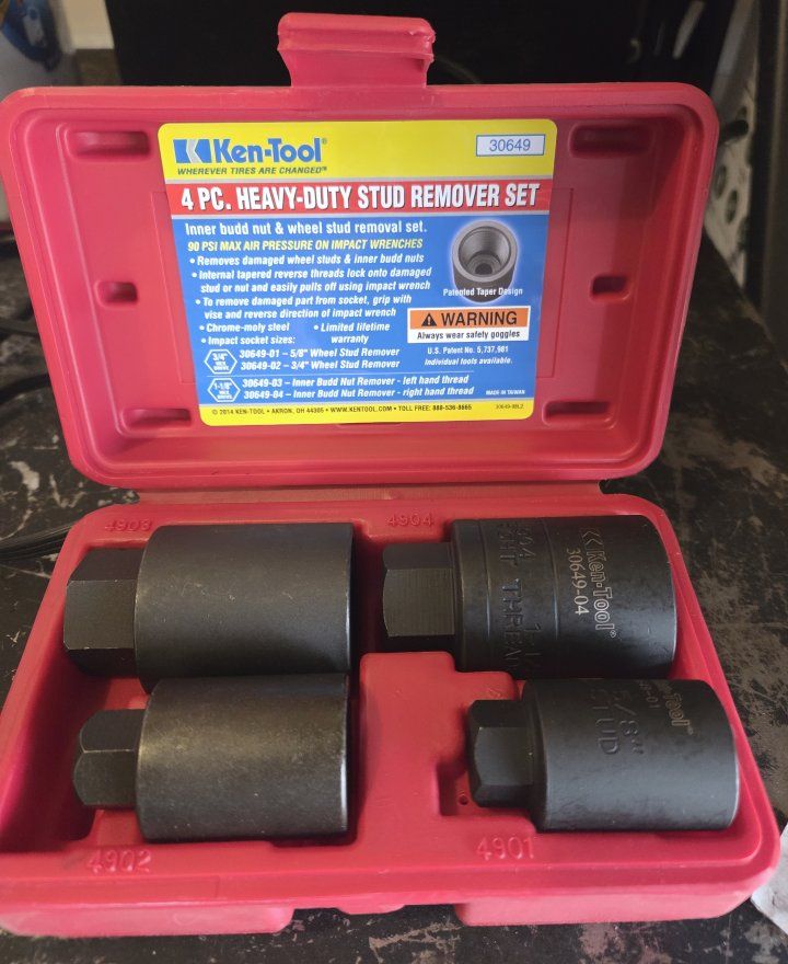 Ken-Tool 4pc Heavy-Duty 
Stud Remover Set