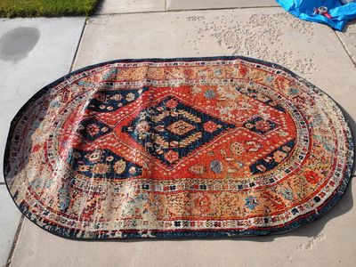 NEW Safavieh Monaco 5x7 Oval Area Rug – Boho/Distressed Style