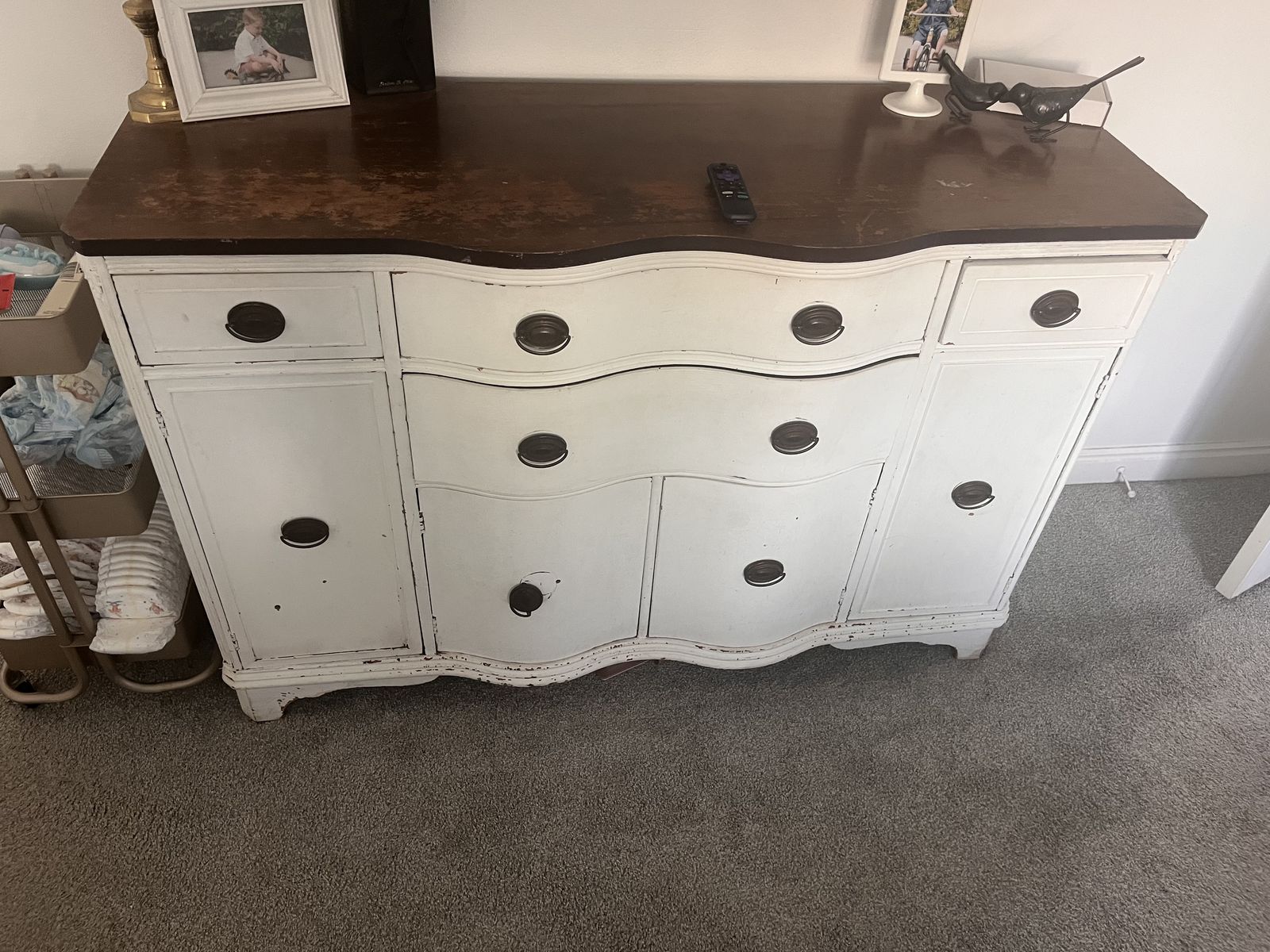 Vintage two tone dresser