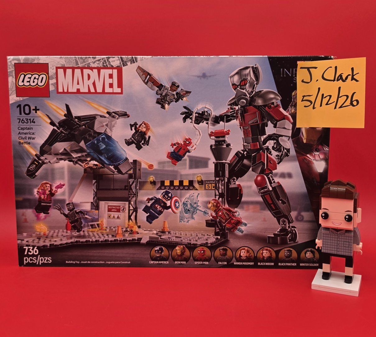 LEGO Marvel Set 76314 - Captain America Civil War Action Battle
