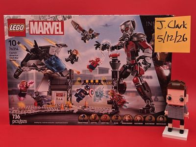 LEGO Marvel Set 76314 - Captain America Civil War Action Battle