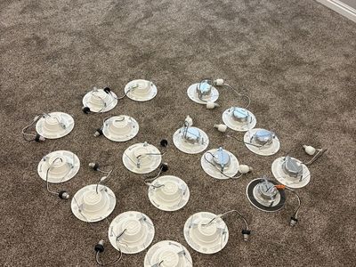(18) 5” or 6” Recessed Retrofit Down Lights