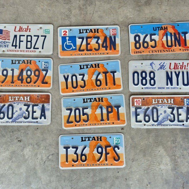 Misc License Plates $10 Each