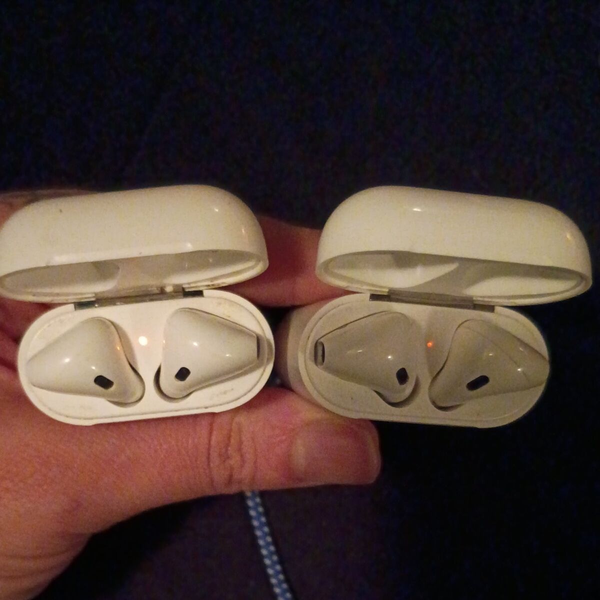 first and second generation AirPods