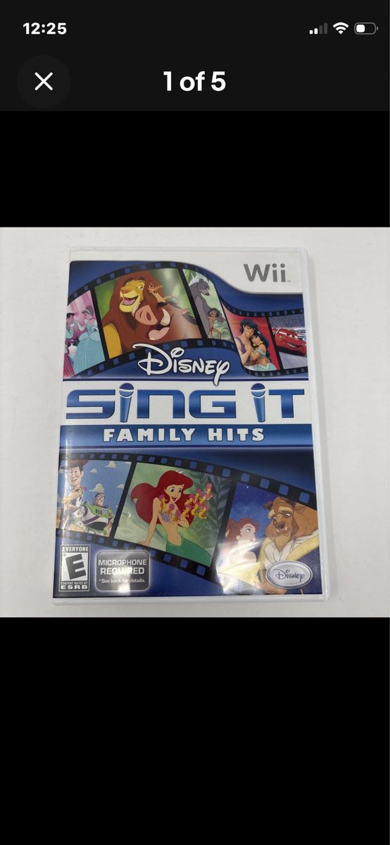 Disney Sing It Family Hits Wii Game - Microphone Required, ESRB Everyone