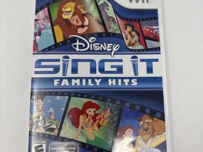 Disney Sing It Family Hits Wii Game - Microphone Required, ESRB Everyone
