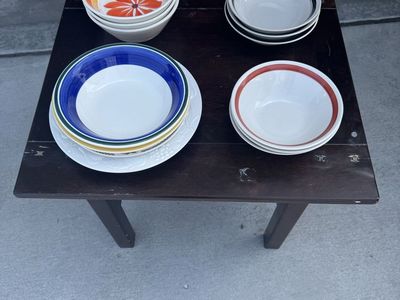Assorted Ceramic & Stoneware Bowls and Plate Set