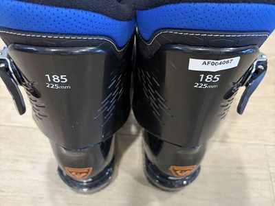 Rossignol Kids Downhill Ski Boots Black Blue Size 225mm 185