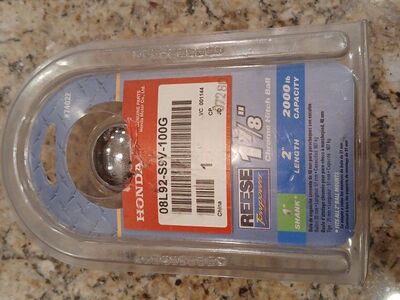 Reece 1 7/8" chrome trailer hitch ball