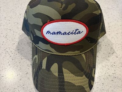 Mamacita Camo Mesh Back Adjustable Trucker Hat