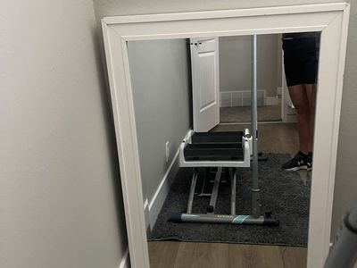 Beautiful, large white mirror 29“ x 41“