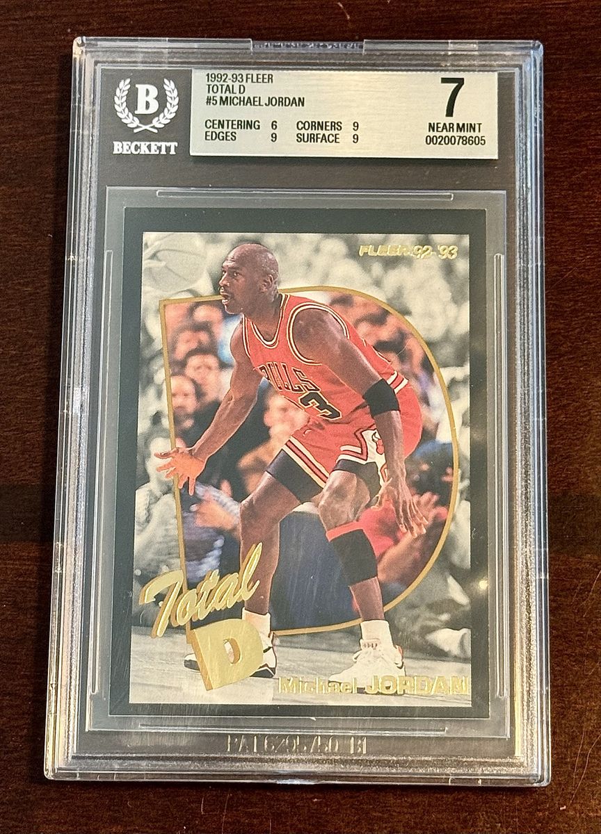 1992-93 Fleer Total D Michael Jordan Beckett 7