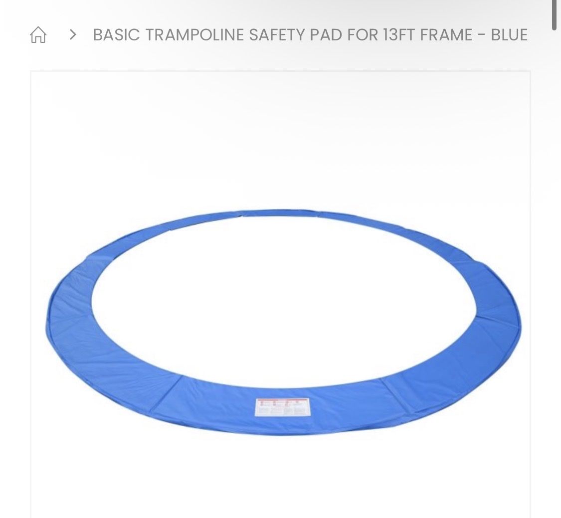New Blue Trampoline Safety Pad 13ft