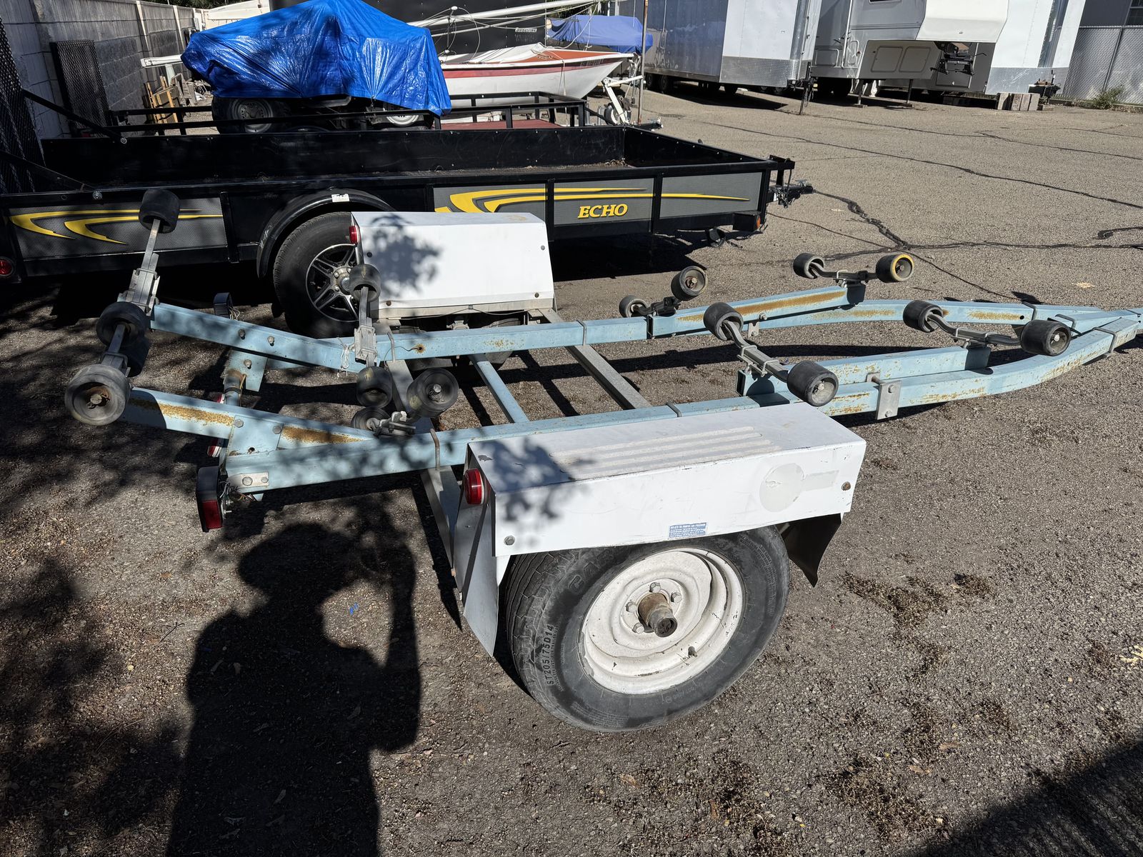 Boat Trailer, with rollers, adjustable, new lights
