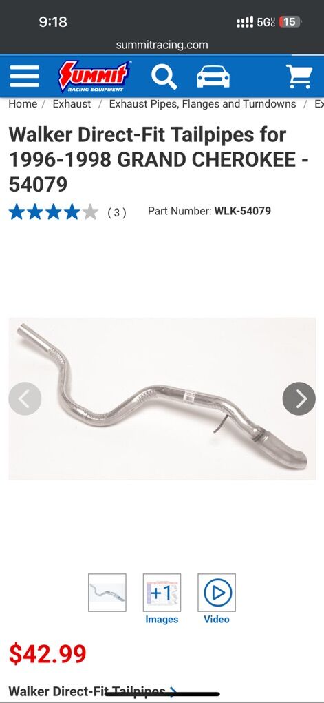 Tail Pipe For Grand Cherokee