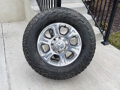 Dodge Ram 3500 Rims and Tires 275/70R18 Falken