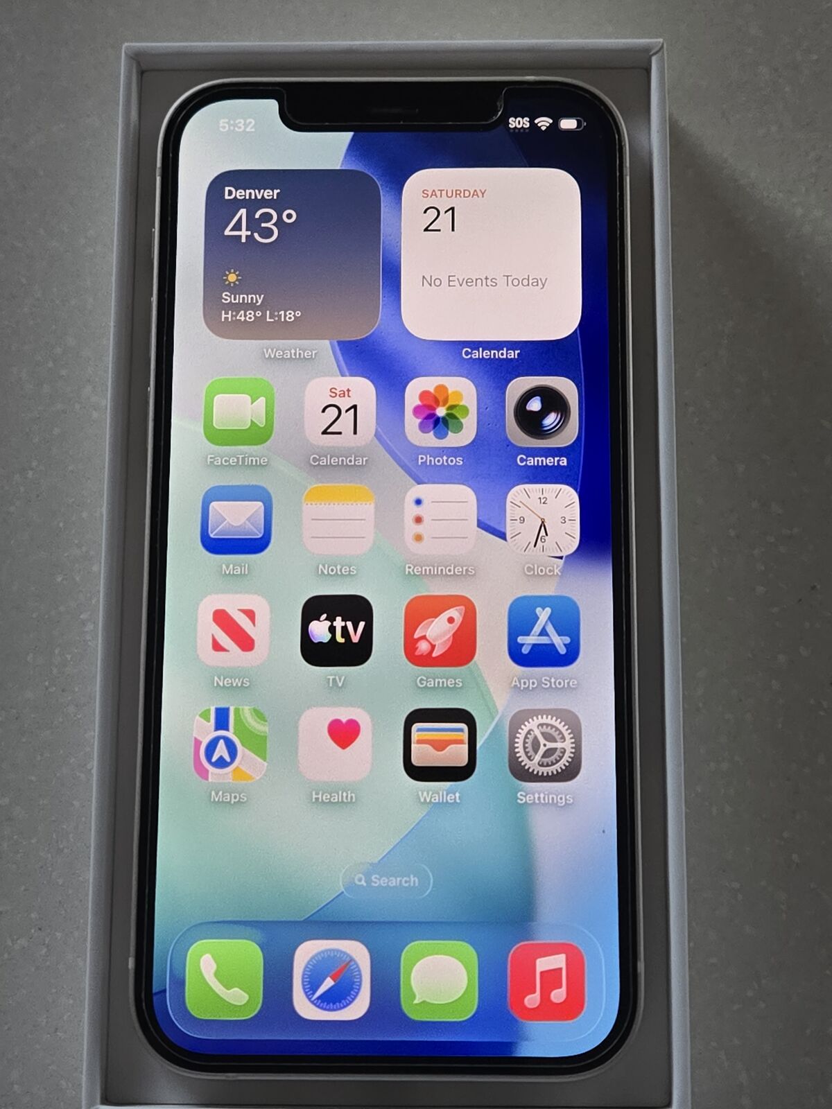 Apple iPhone 12 128GB, Unlocked, White - Excellent Condition