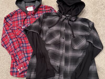 Hoodies Button Shirts Flannel Size Medium