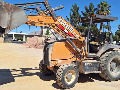 2019 Case 570N EP SKIP LOADER W/ OROPS, 4WD, Rear Gannon Box scraper 5,800 Hours