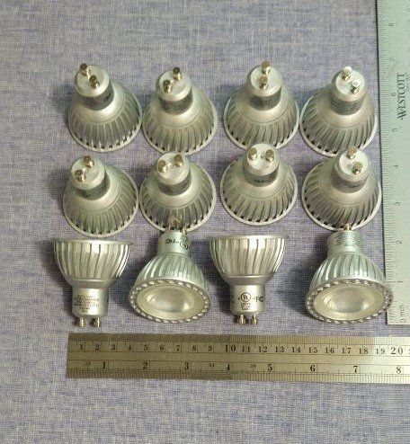 Lot of 12 GU10 5W LED Dimmable 2700K Warm White Light Bulbs for track lights