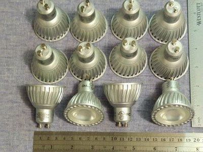 Lot of 12 GU10 5W LED Dimmable 2700K Warm White Light Bulbs for track lights