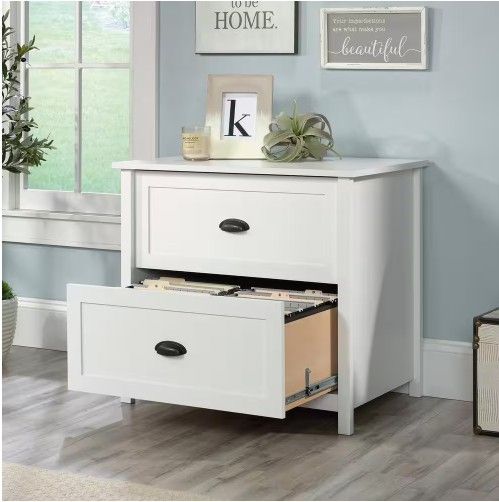 NEW in box - Sauder County Line Soft White 2-Drawer Lateral File Cabinet
