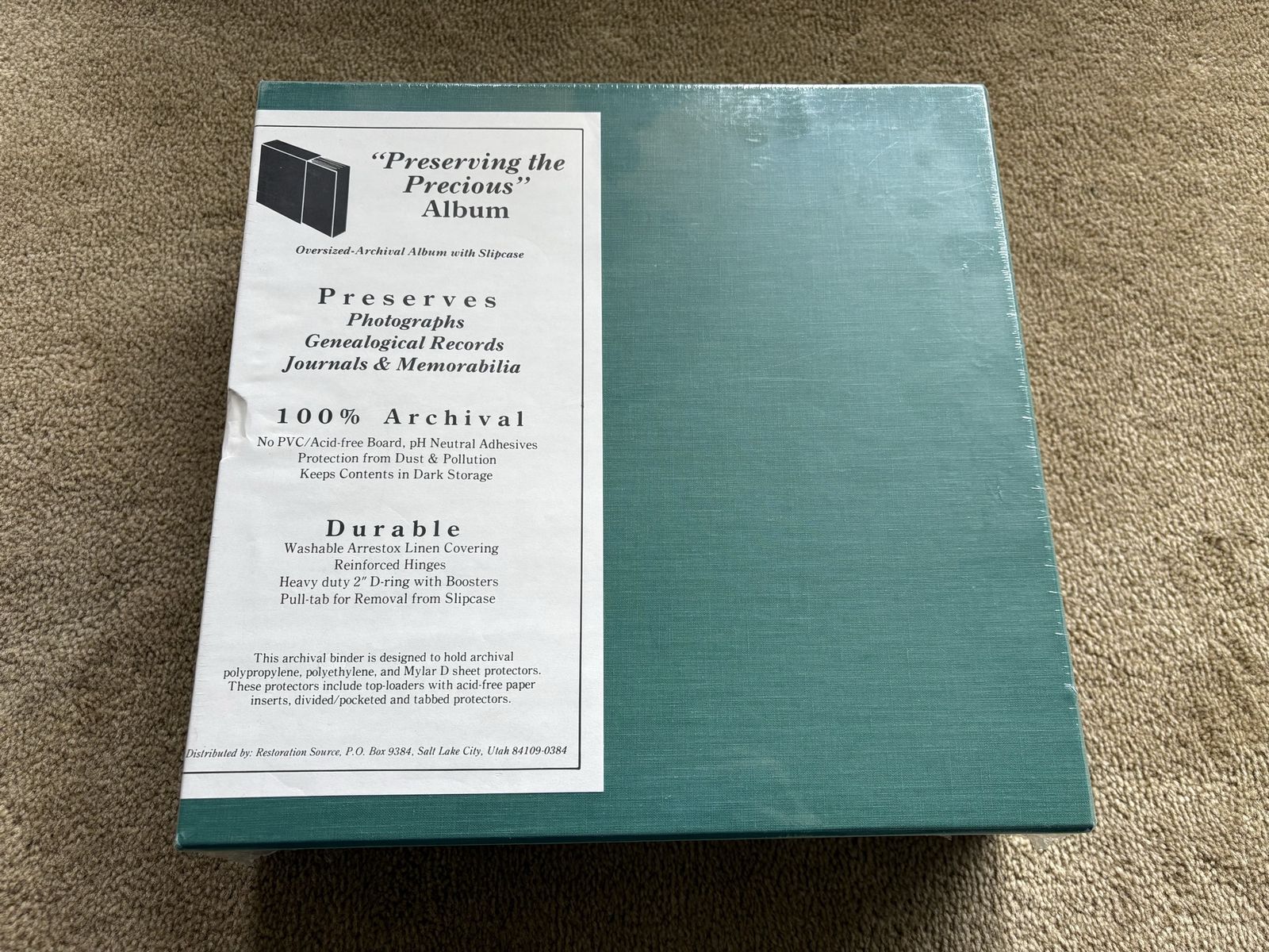 NEW Restoration Source Archival Binder