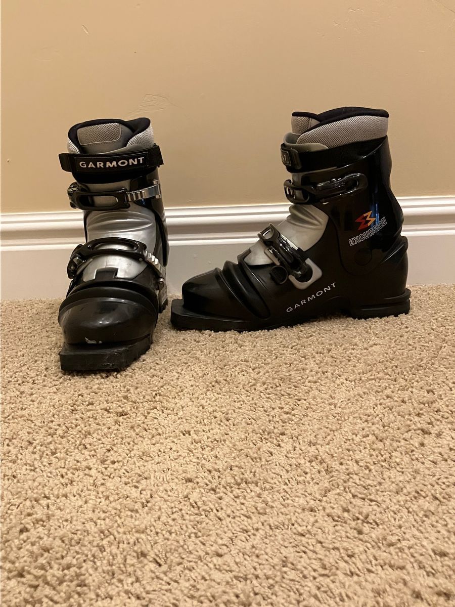 touring skis and boots