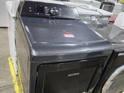 GE Profile Electric Gas in Slate with Steam and Fabric Refresh