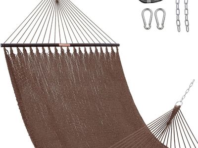 Lazy Daze 13FT Caribbean Rope Hammock Brown