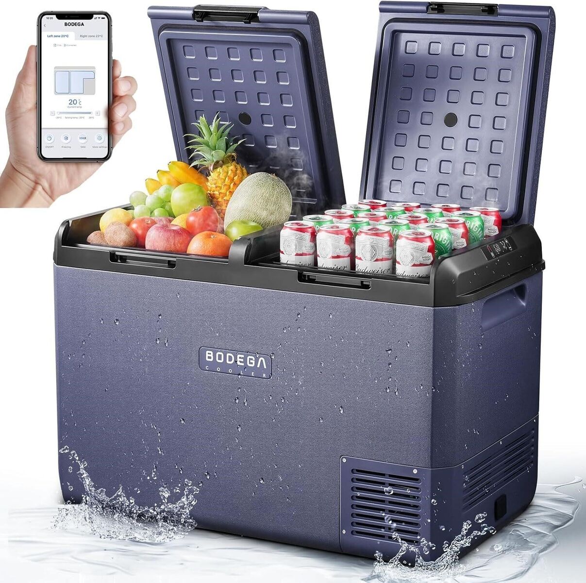 New - BODEGA 12V Refrigerator 100QT IPX4 Cooler (over stock sale)