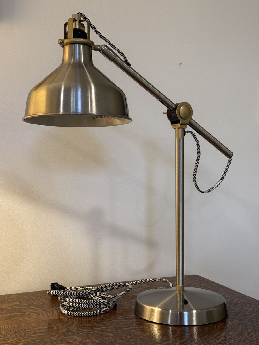IKEA Ranarp Silver Adjustable Desk Lamp