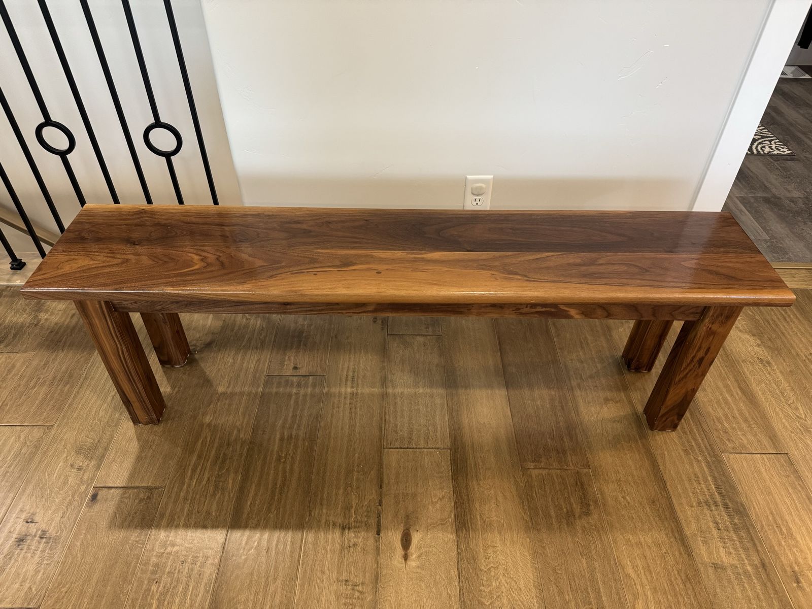 Solid Walnut Bench