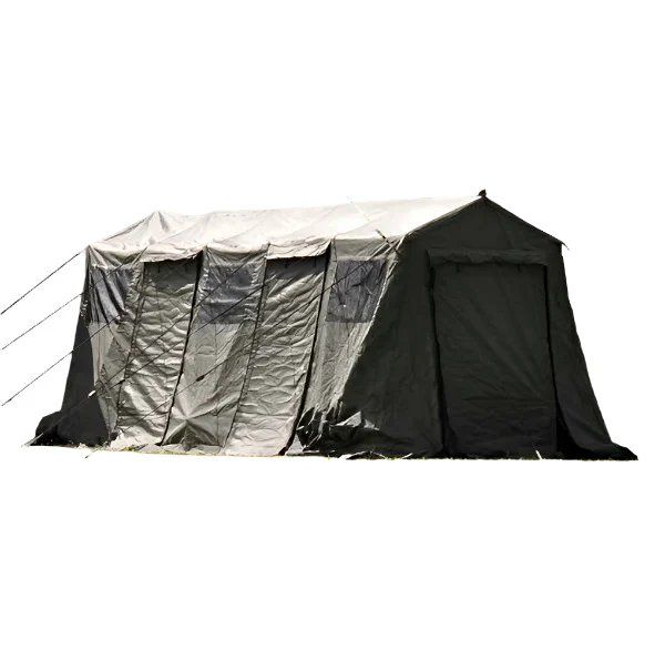 HDT Base-X Model 305 Military Shelter Tent System – COMPLETE w/ Liner, Frame & Blackout Vestibule $1,400