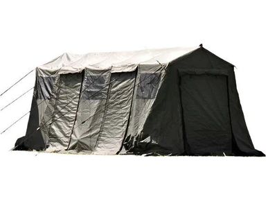 HDT Base-X Model 305 Military Shelter Tent System – COMPLETE w/ Liner, Frame & Blackout Vestibule $1,400