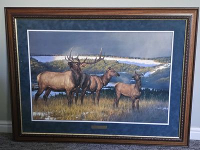 Nancy Glazier "Prelude" Framed Elk Print