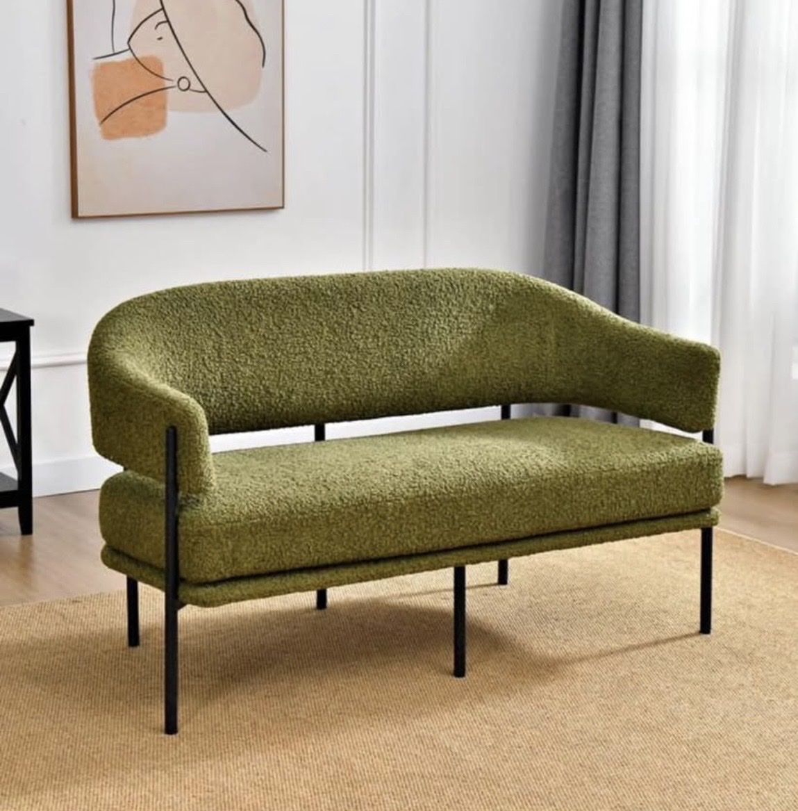 New World Market Green Loveseat