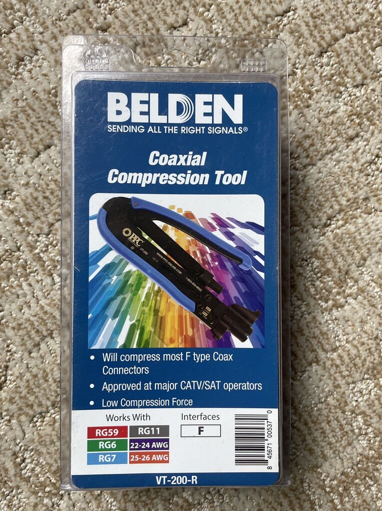Coaxial compression Tool - Belden