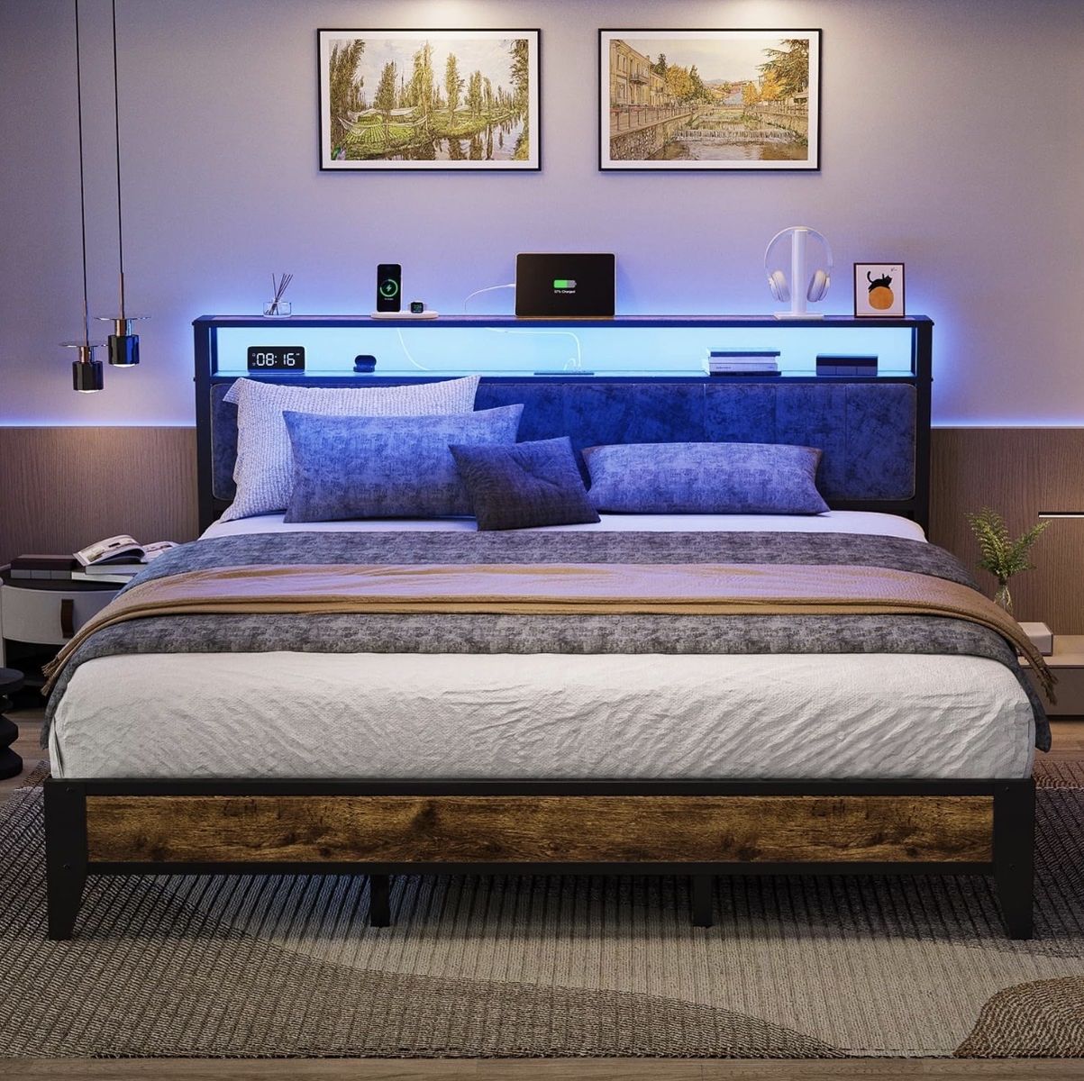 Brand New King Bed Frame with Headboard