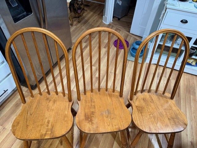 For Sale: Set of 3 Sturdy Kitchen Chairs