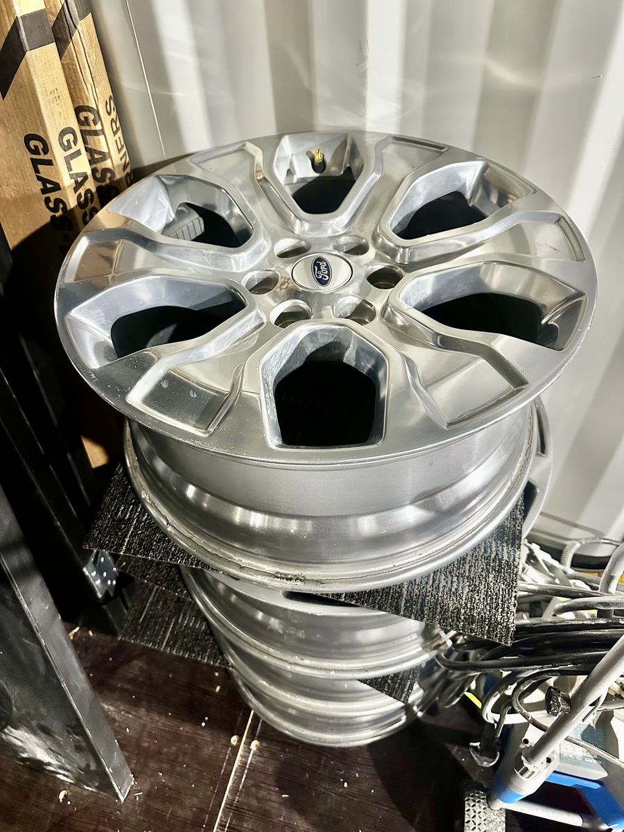 Set of 4 Ford 20" OEM Polished Aluminum Rims