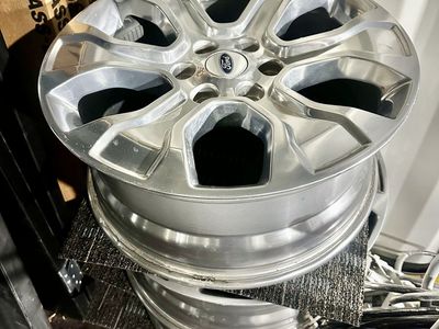 Set of 4 Ford 20" OEM Polished Aluminum Rims
