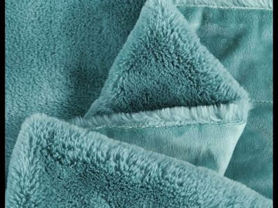 New. Giant Faux Fur Teal Fabric $5 A Yard