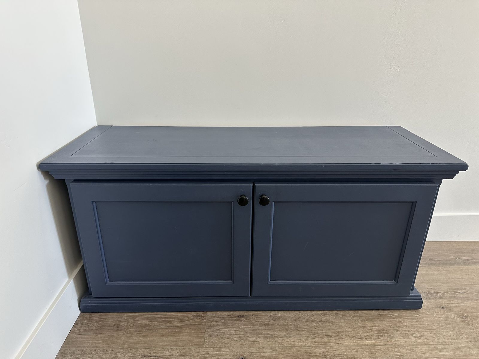 Navy Blue Media Console / Storage Bench