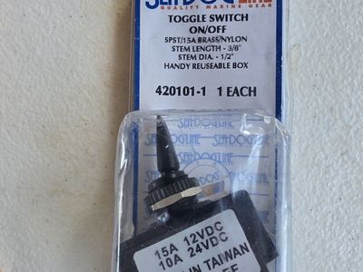 Sea-Dog Line Toggle Switch 15A 12VDC & Flint Arrowheads Lot