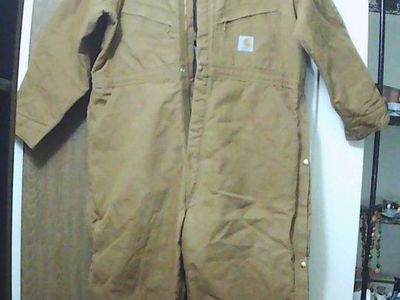 Carhartt 996QZS Quilt Lined Insulated Winter Duck Coveralls USA Made 50 Short