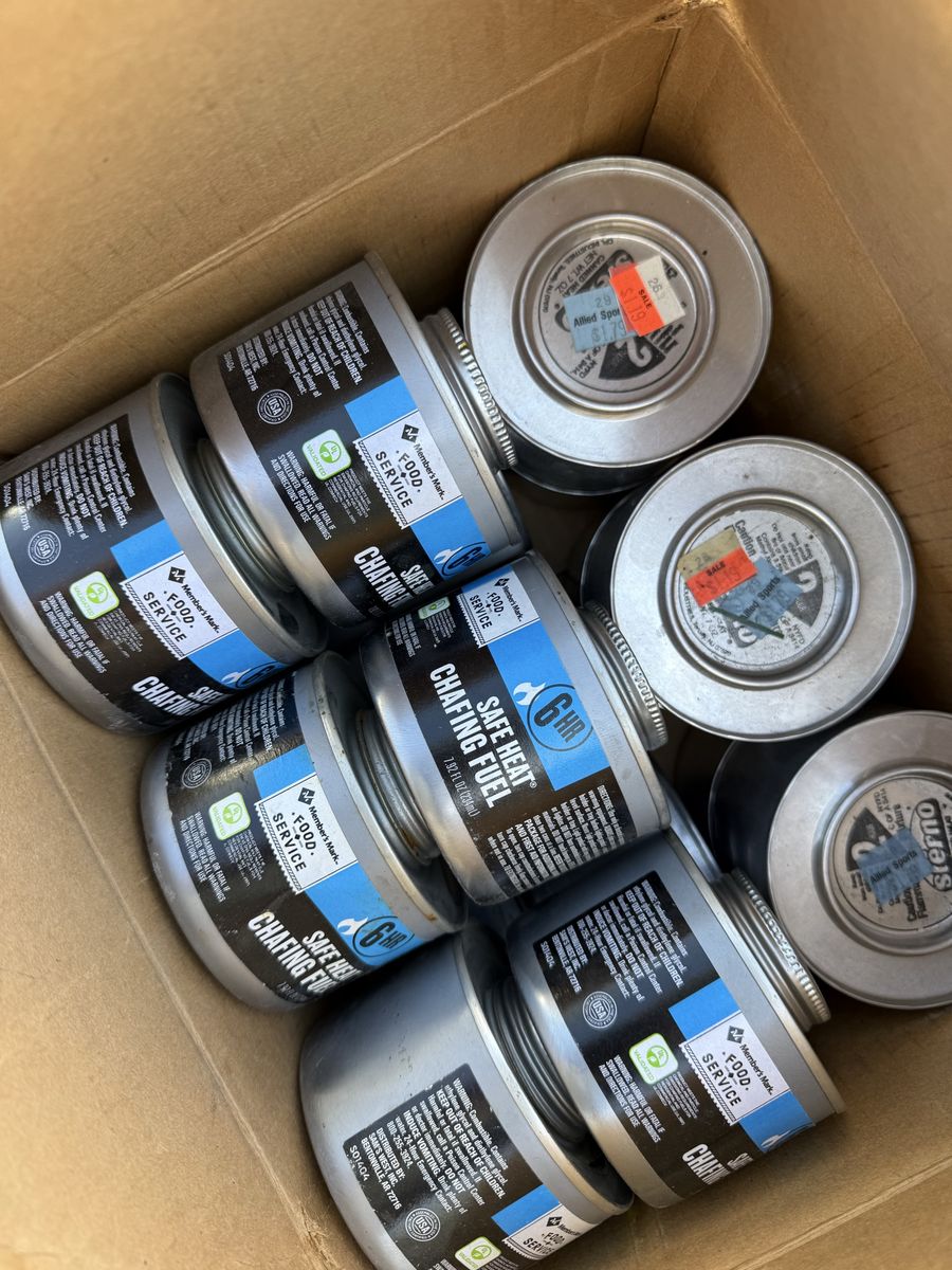 Box Of Safe Heat/Sterno Cans