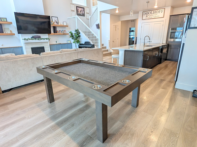 Premium Solid Wood Board Game Table with Dining Topper