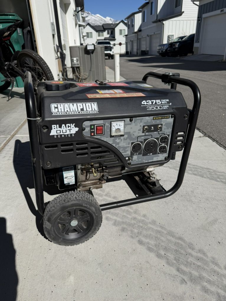 Champion Black Out Generator